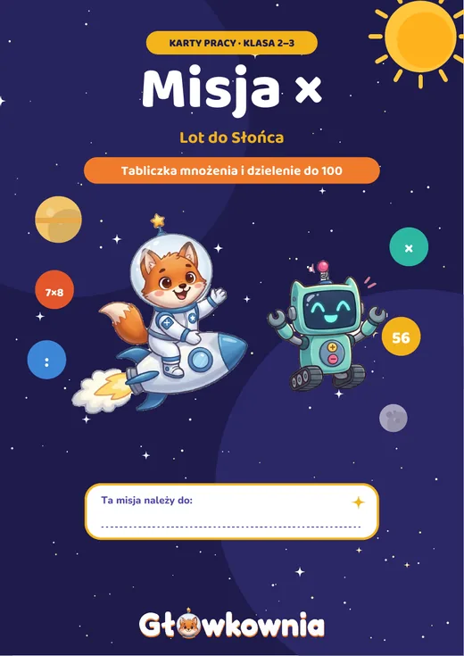 Okładka: Misja × – karty pracy